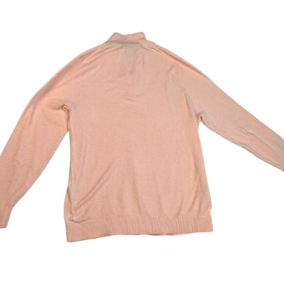 Tommy Bahama Men's Pink 3/4 Zip Up Waffle Long Sleeve Size M - Picture 2 of 5